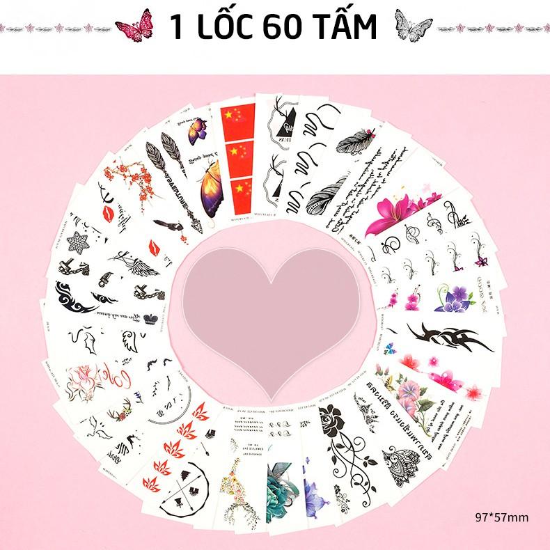 Hình Xăm Dán X1 lốc 60 tấm