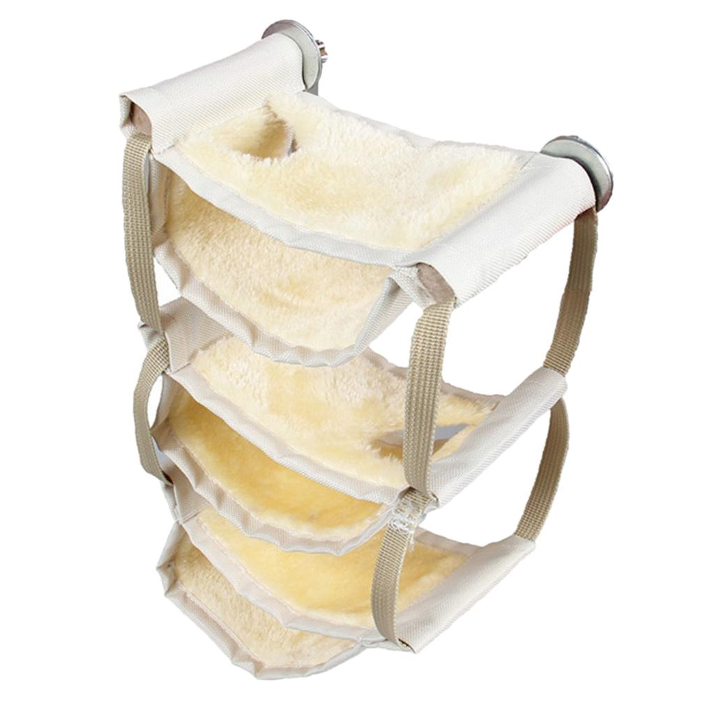 Hamster Hammock Winter Warm Nest For Hamster Rat Mice Rat Squirrels Beige Yellow