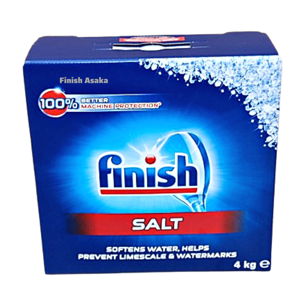 Combo rửa chén Finish: Nước Làm bóng 1150ml, Muối hộp 4kg, Hộp Classic 110 viên - Nhập khẩu Châu Âu.