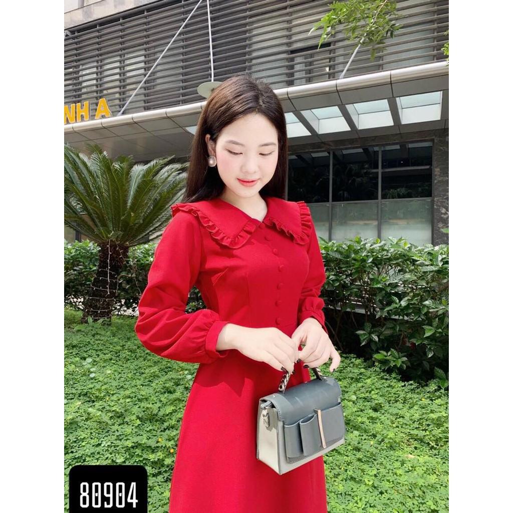 ĐẦM XÒE DỰ TIỆC DÀI TAY PHỐI BÈO SIÊU XINH