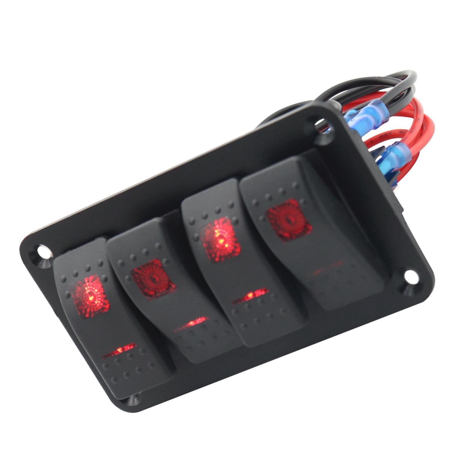 Rocker Switch Panel Durable Multipurpose for Automotive Caravan Bus