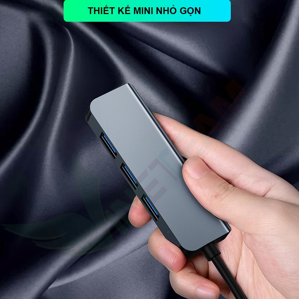 Cáp chuyển Type C ra 4 cổng USB - HUB USB Type c to 4 Port USB