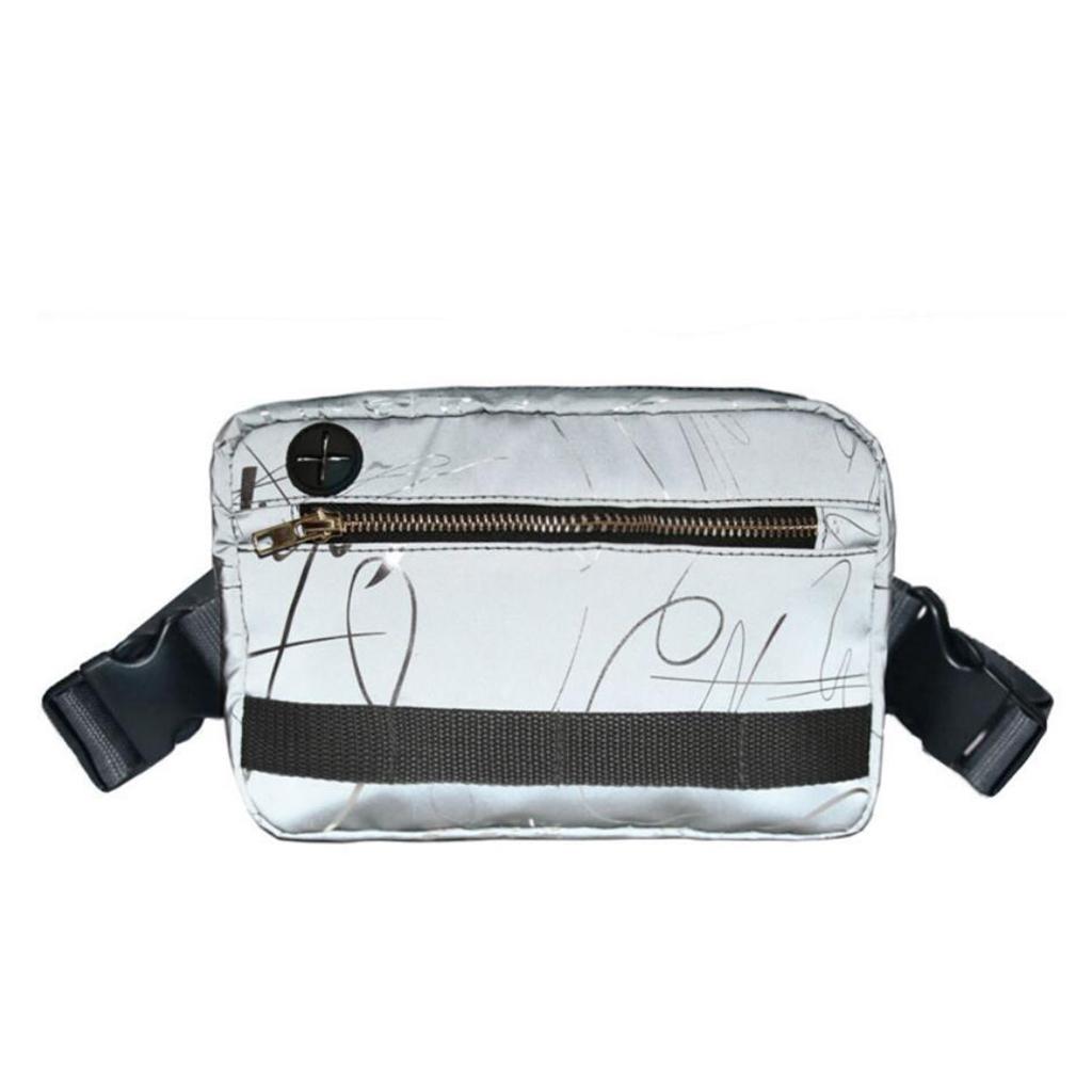 Oxford Molle Chest Bag Phone Utility Pouch Travel Running Camping Cycling Pack