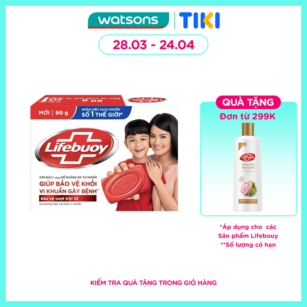 Xà Phòng Lifebuoy Bảo Vệ Vượt Trội 10 90g