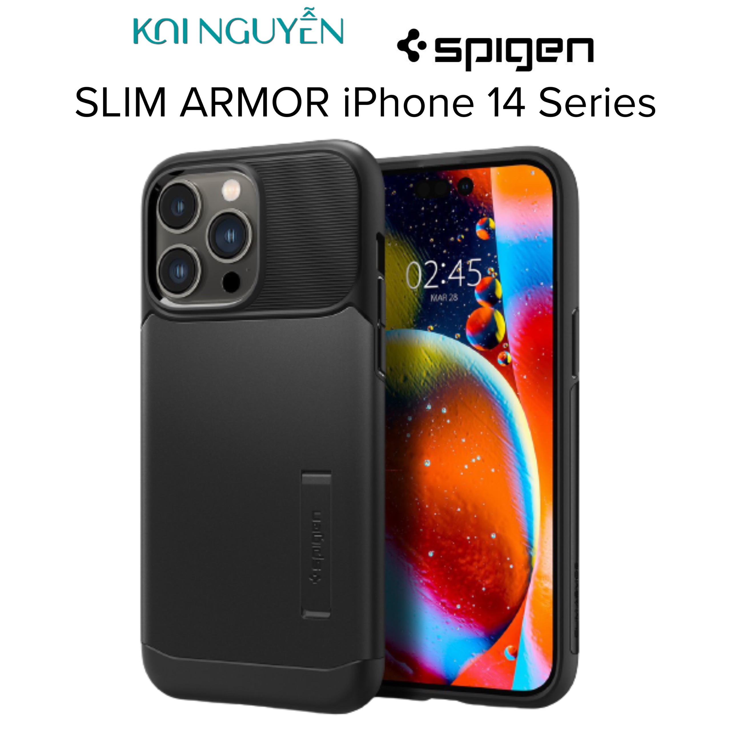 Ốp Lưng Dành Cho iPhone 14 ProMax / 14 Pro SPIGEN SLIM ARMOR - Hàng Chính Hãng
