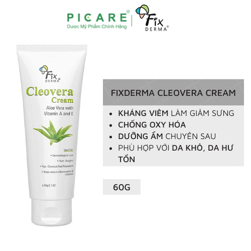 Kem Dưỡng Ẩm Làm Mềm DẤa Fixderma Cleovera Cream 60g