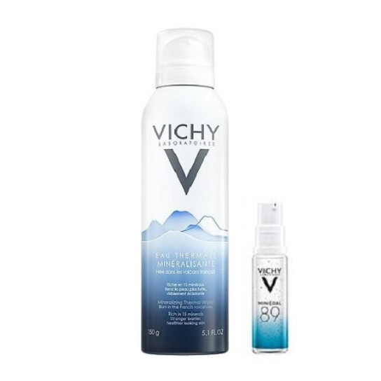 Hình ảnh Combo Xịt Khoáng Dưỡng Da Vichy 150ml + Dưỡng Chất Khoáng Cô Đặc M89 10ml