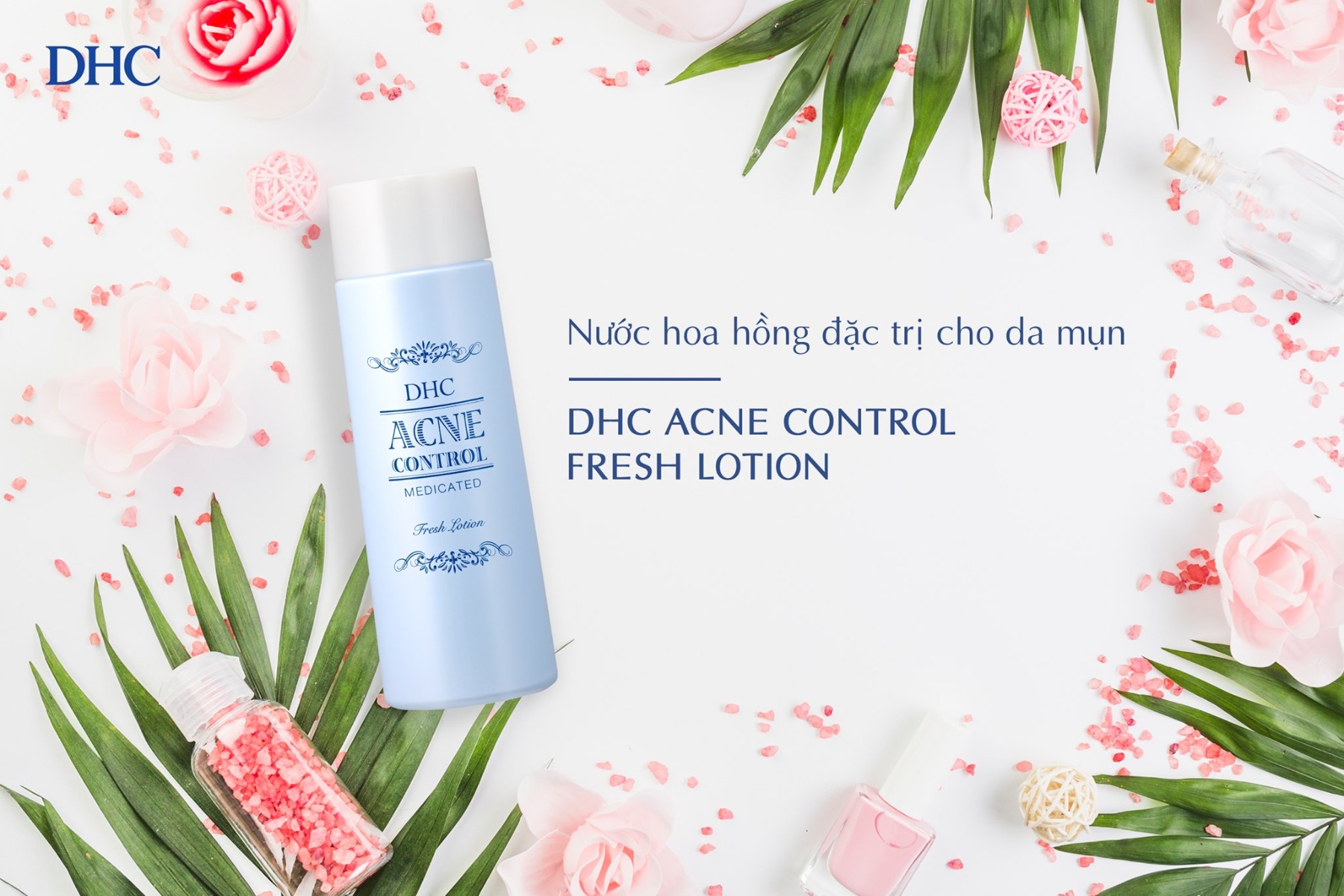 Nước hoa hồng DHC Acne Control Fresh Lotion 160ml