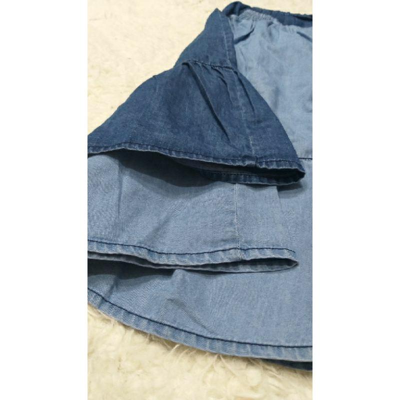 Chân váy vải bò giấy cho bé size đại 24-45kg