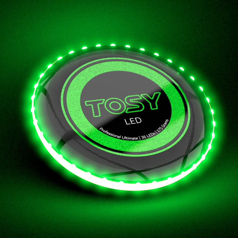 Đĩa ném TOSY Ultimate Disc - 36 LEDs Xanh lá