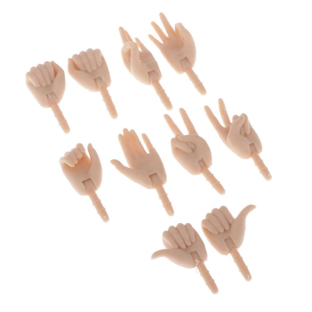 1/6 Doll Hands for   Jointed Doll Body Replacement DIY Accessory