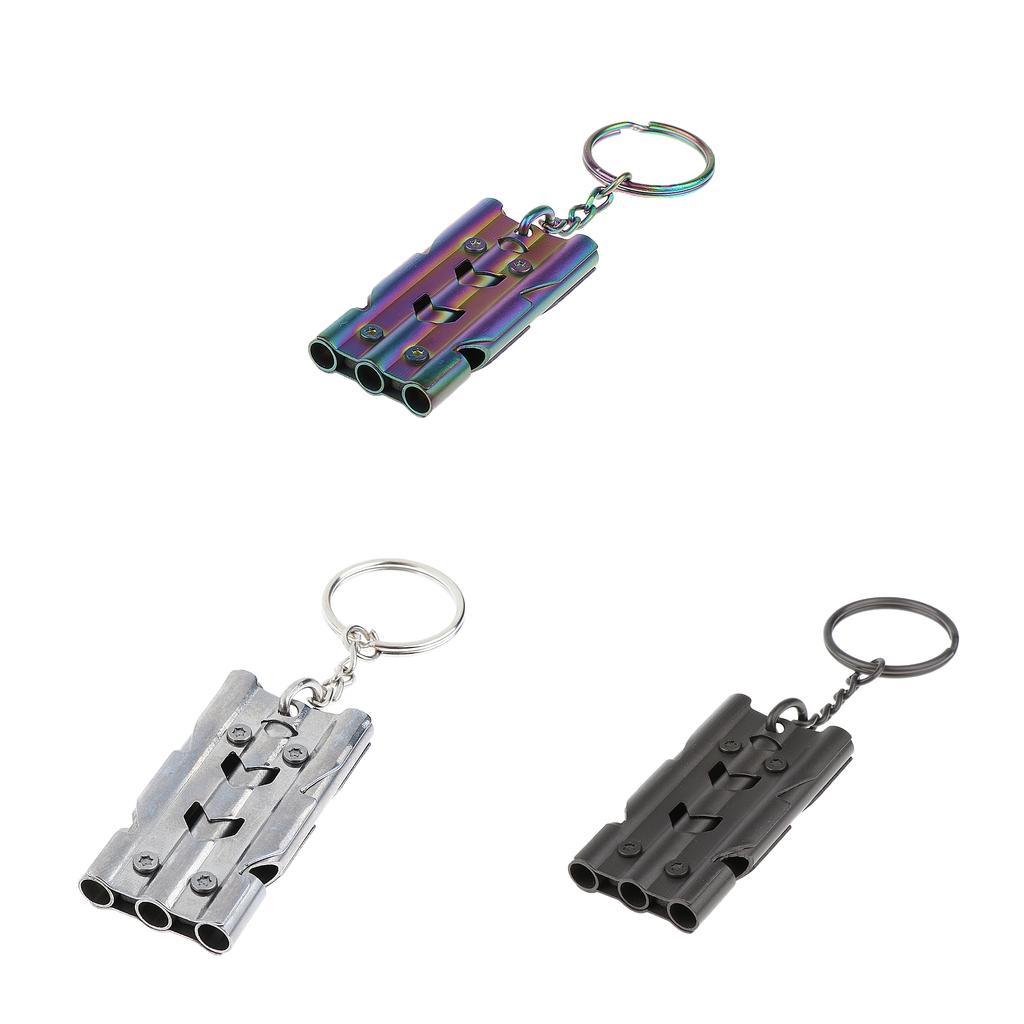 Outdoor High Decibel Survival Safety Emergency Triple Tube Whistle