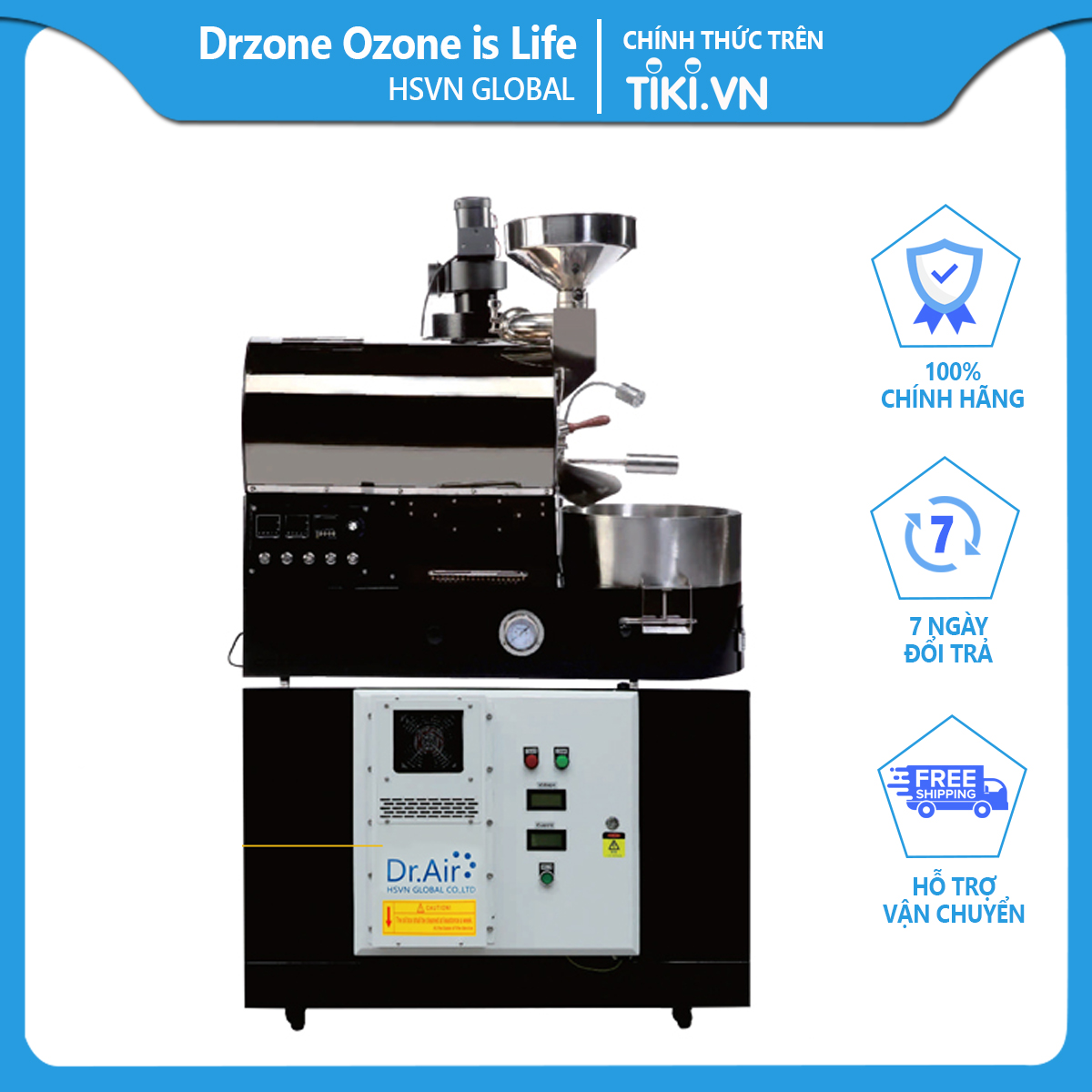 Hệ máy lọc tĩnh điện xử lý khói rang cà phê Dr.Ozone Dr.Air CF-4000 - Hàng Chính Hãng