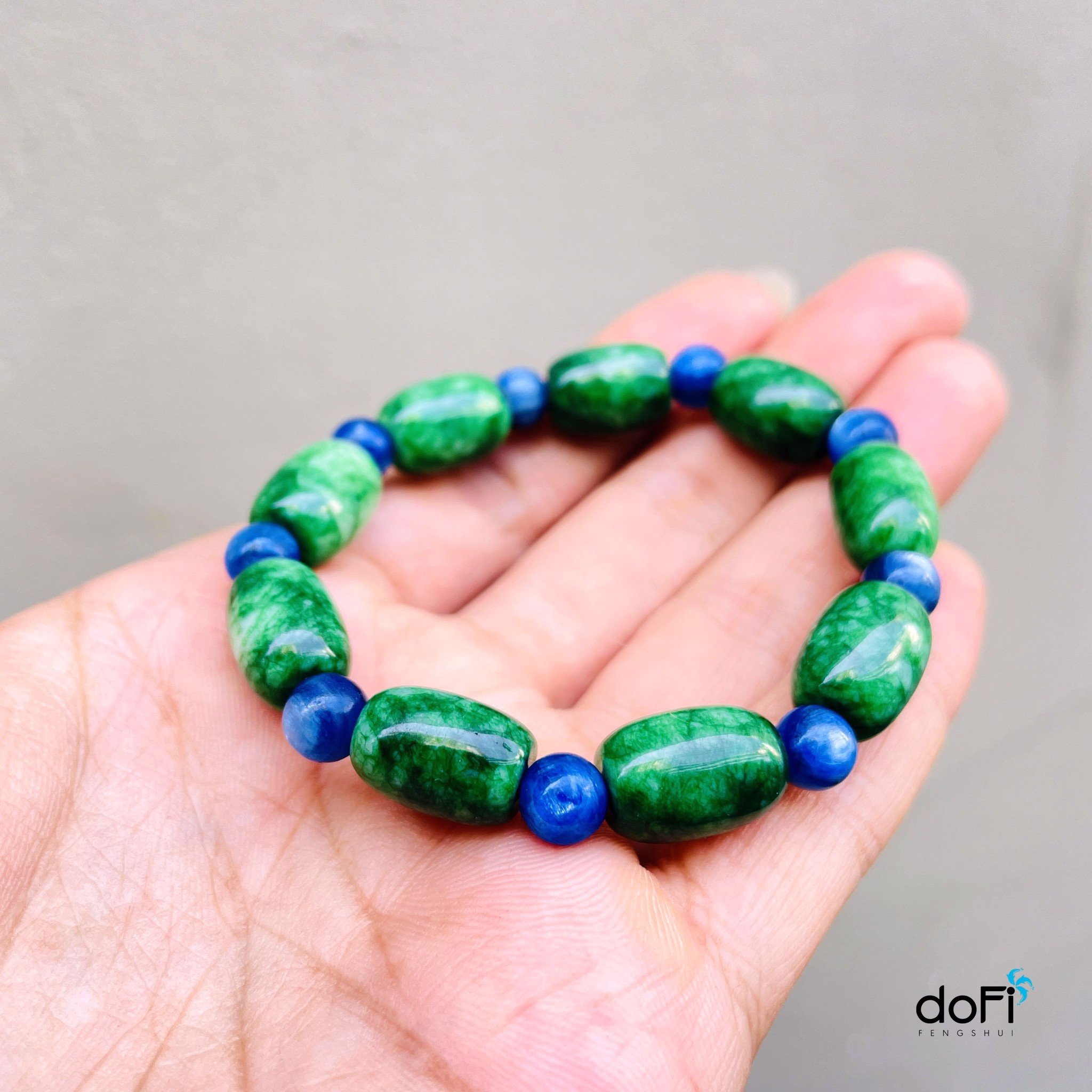 VÒNG LU THỐNG CẨM THẠCH PHỐI KYANITE 8LI