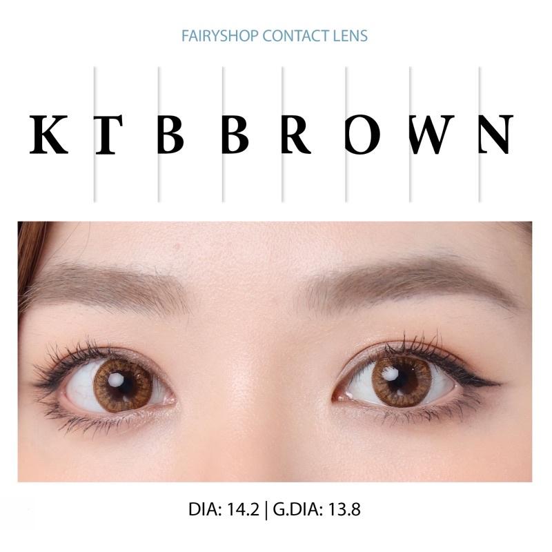 Kính Áp Tròng Nâu Pha Lê KTB brown 14.2 HSD 6 tháng cận 0 đến 6 FAIRY SHOP CONTACT LENS