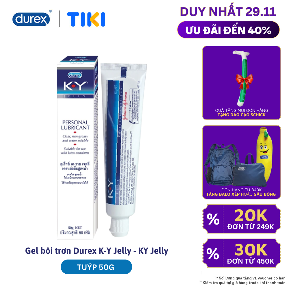 Gel bôi trơn Durex K-Y Jelly 50g - KY Jelly