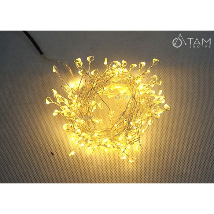 Dây đèn Led đom đóm có nhánh màu vàng ấm điện trực tiếp L-FAIRY-02