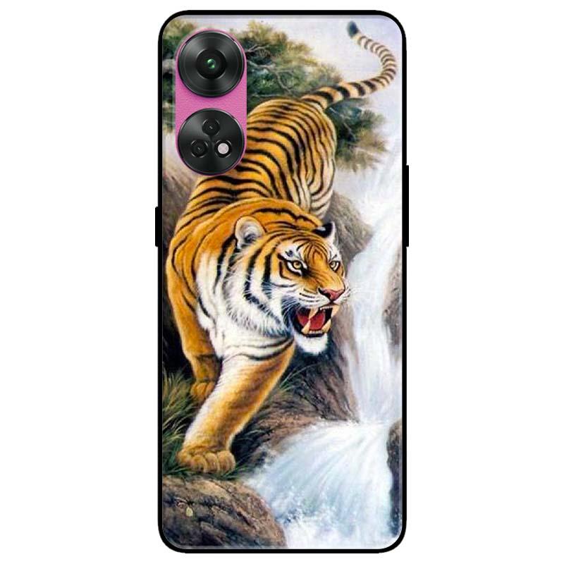 Ốp lưng dành cho Oppo Reno 8T 4G - Reno 8T 5G - Reno 10 5G - Reno 10 Pro 5G - Nền Hổ Mẫu 2 - Hàng Chính Hãng