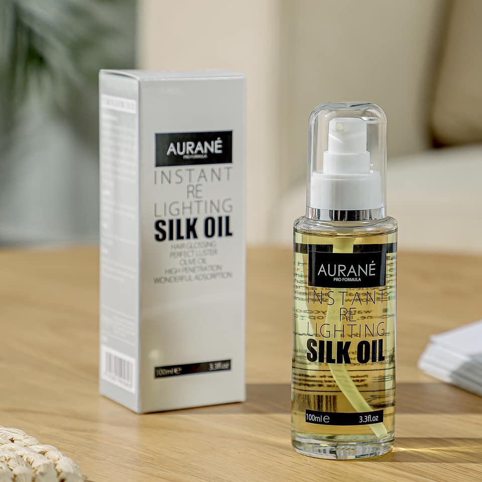 Serum tinh dầu bóng tóc Olive Instant Re Lighting Silk Oil Aurane 100ml