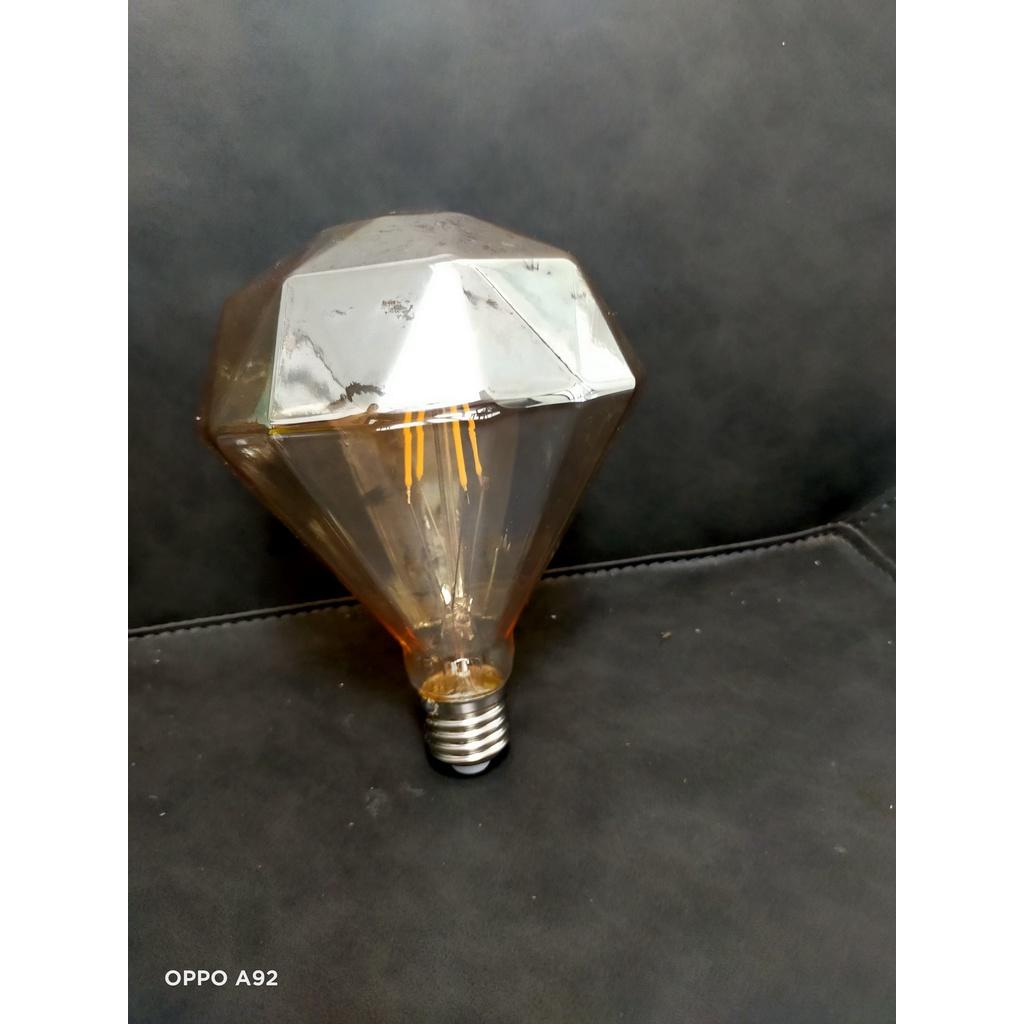 Led Edison GPZ125 6W E27 dạng kim cương, dạng hoa sen, ánh sáng vàng 3000K