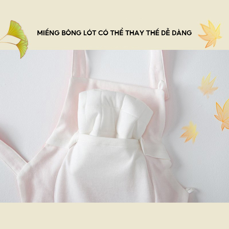 Yếm Choàng Cổ Ăn Dặm Cho Bé Bằng Sợi Bông Organic Được Thêu Hoạ Tiết Tinh Tế Chuẩn Hàng Cao Cấp