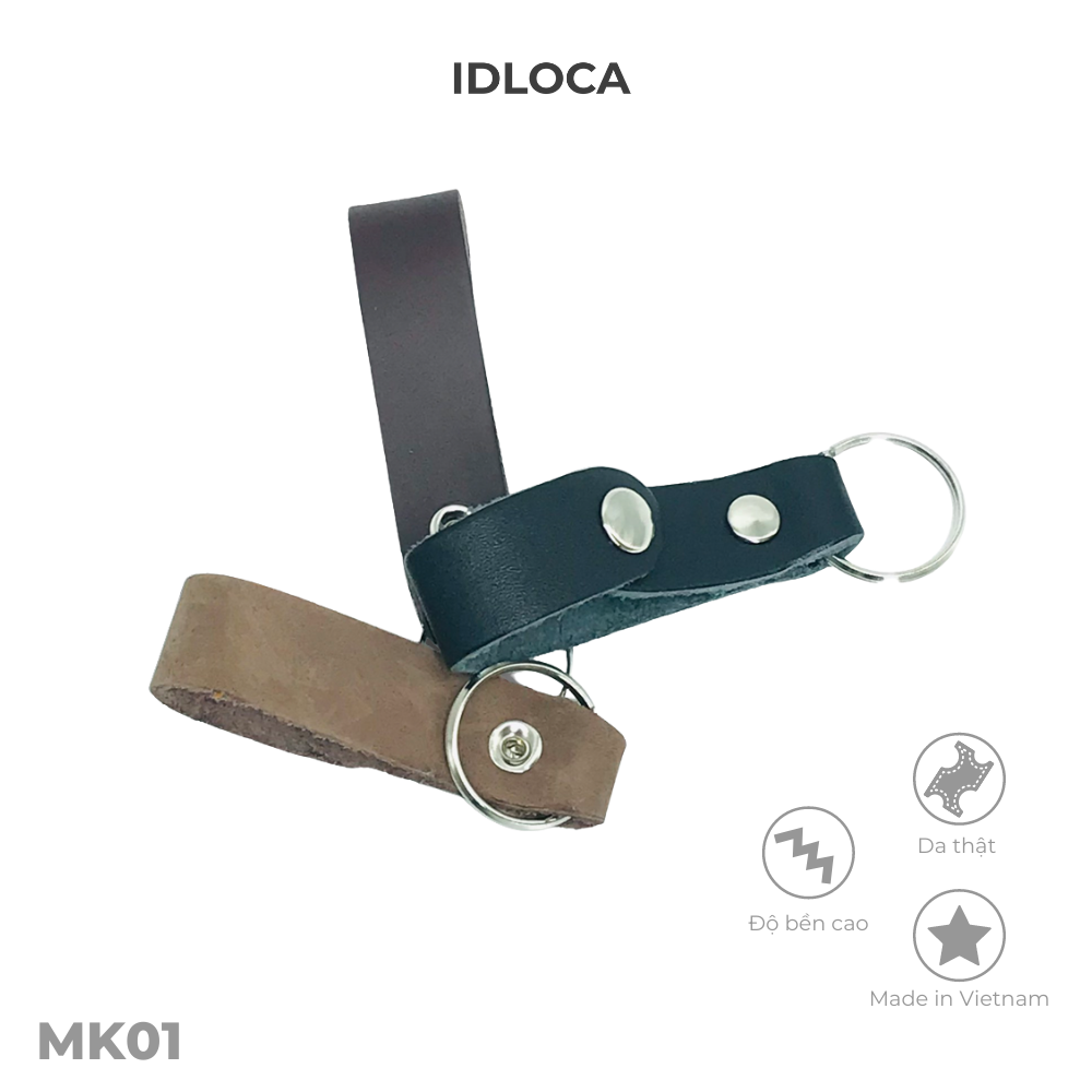 Móc khoá da bò IDLOCA handmade