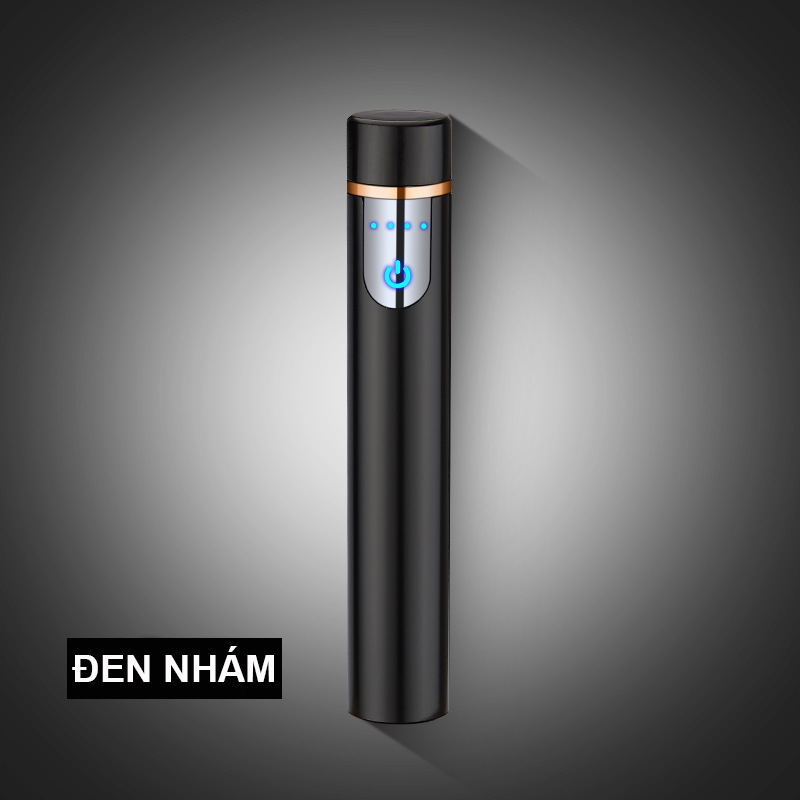 Bật Lửa Cảm Ứng Vân Tay Hình Trụ Bóng Trơn ZC113 Fullbox – Sạc Điện