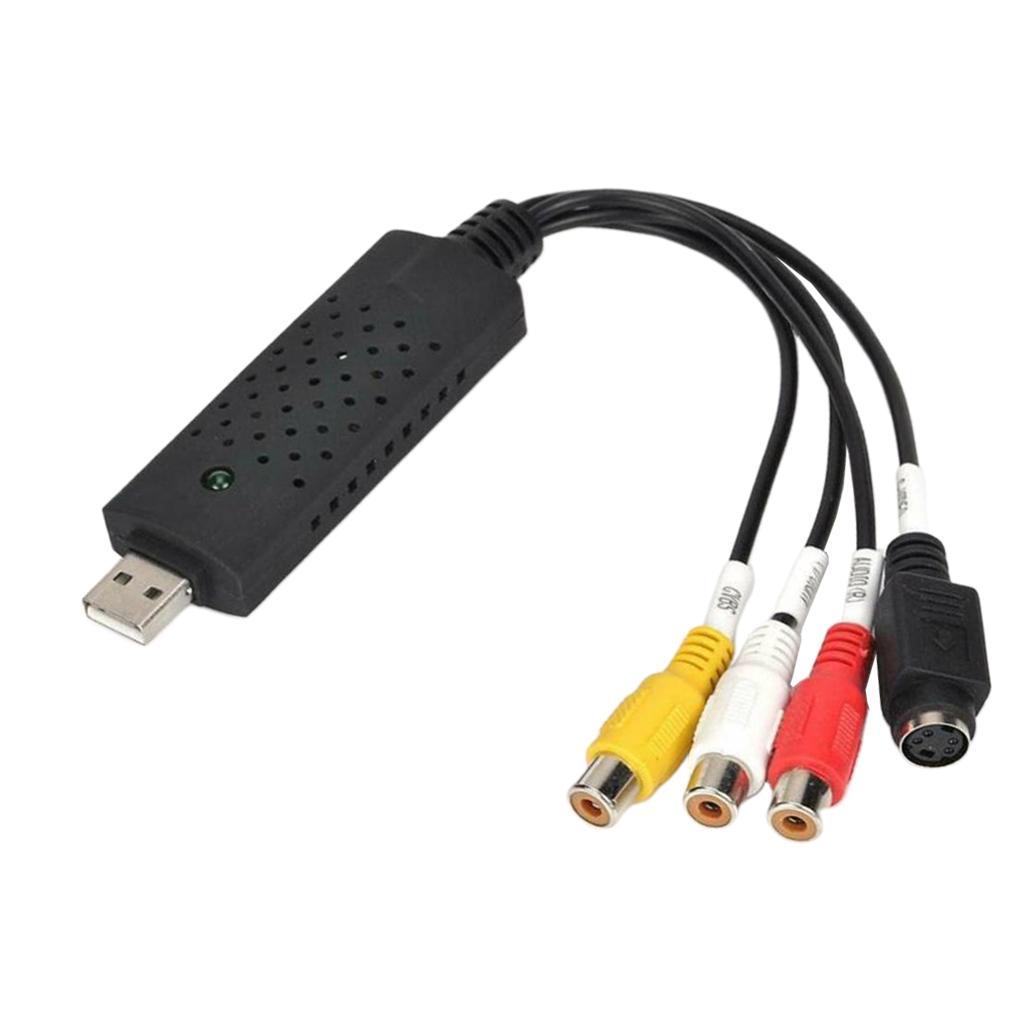 USB VHS Tapes DVD Video Audio Converter 3 RCA DVR Card