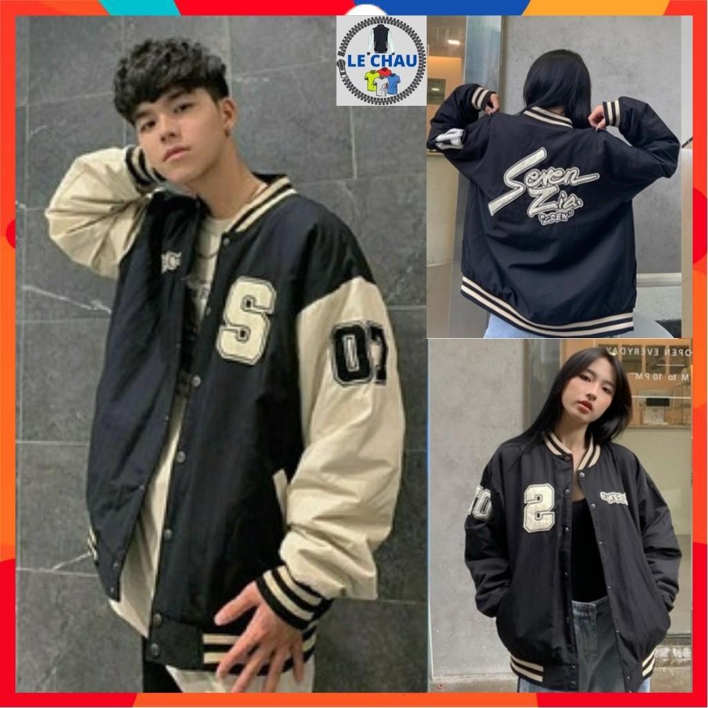 Áo khoác dù unisex form rộng áo bomber jackets nam nữ SEVEN  áo khoác bóng chày street style 2 lớp dù rẻ đẹp