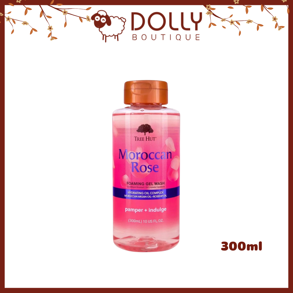 Sữa Tắm Dạng Gel Tree Hut Moroccan Rose Foaming Gel Wash - 300ml