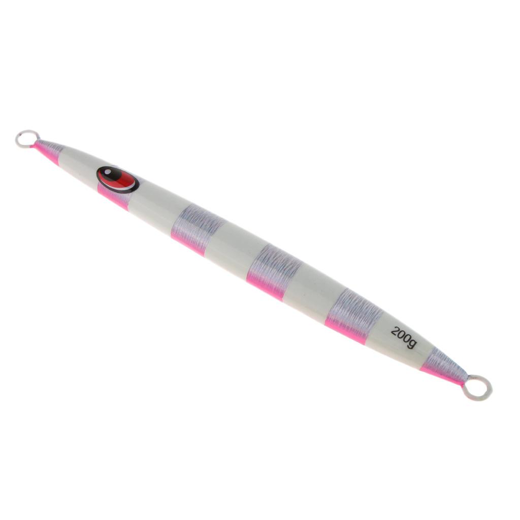 200g 19.8cm Metal Fishing Lure Vertical Jigging Bait Hard Heavy Weight Bait Crankbait for Casting