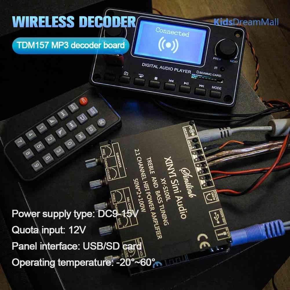 Mới Bảng Mạch Giải Mã Âm Thanh HiFi WAV MP3 Bluetooth Và Phụ Kiện