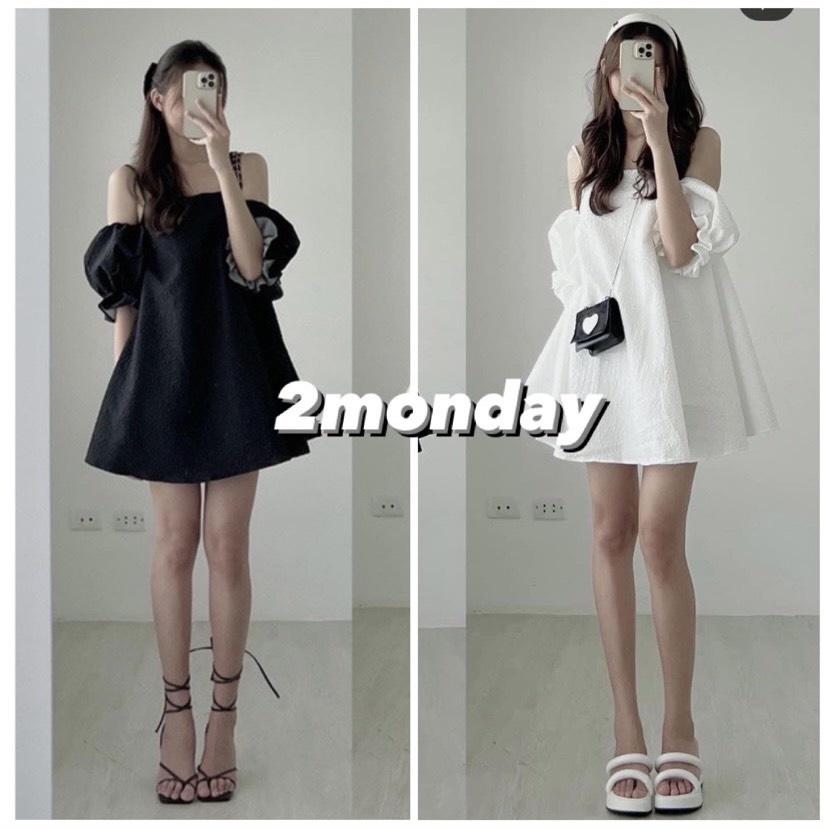 VÁY ĐẦM XỐP GẤM TRỄ VAI TAY BỒNG CÚC THÁO RỜI 2 KIỂU TIỂU THƯ LOẠI 1 SIÊU XINH