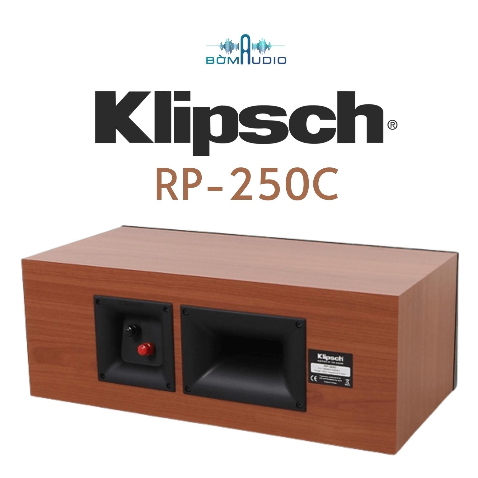 KLIPSCH RP-250C | Dòng Center Xem Phim Nghe Nhạc Reference Premiere Klipsch - Công Suất 500W x 8ohm - Độ nhạy 96dB - Tweeter Titanium LTS 25mm Hybrid Tractrix Horn Độc Quyền + 2 Loa Mid/Bass 15cm Cerametalic Phủ Copper Tinh Tế | Hàng Chính Hãng _ Mới 100%