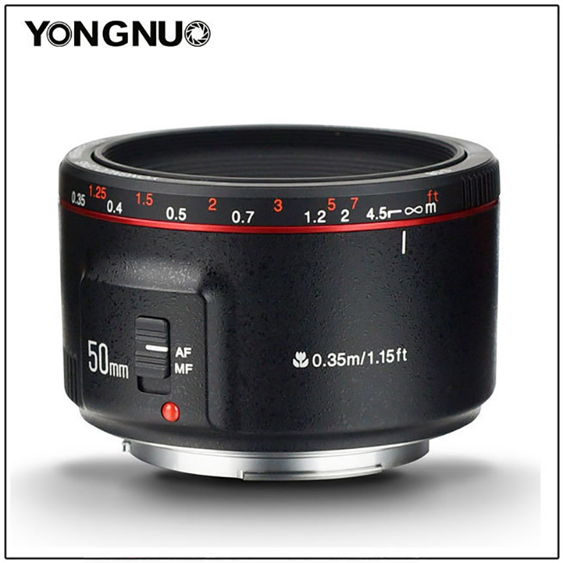 Ống kính Yongnuo 50 F1.8 II cho Canon + Lens Hood + Bộ Vệ Sinh Máy (Hàng Nhập Khẩu)