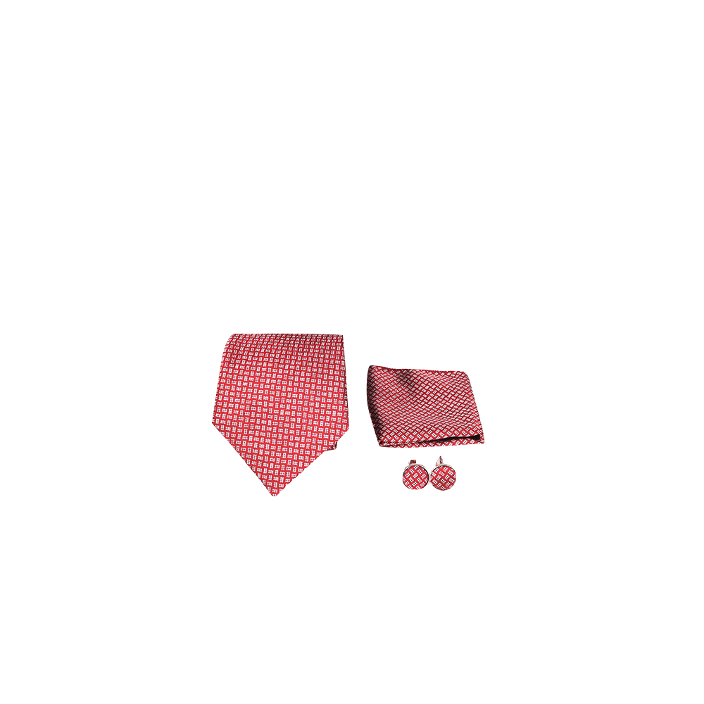 Cà vạt nam, cà vạt bản lớn, cà vạt 8cm - Cà vạt hộp bản lớn  màu đỏ họa tiết CH8DOH030