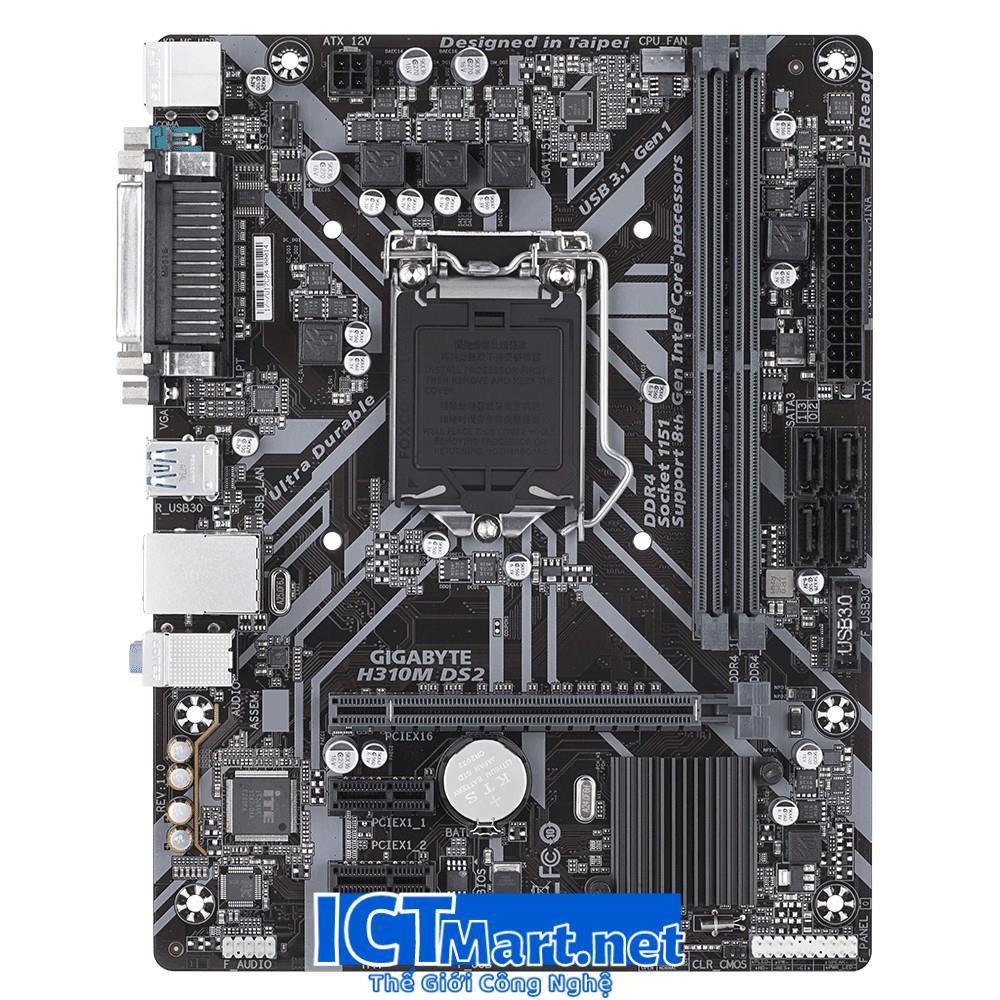 Bo mạch chủ Mainboard Gigabyte H310M DS2- Hàng Chính Hãng