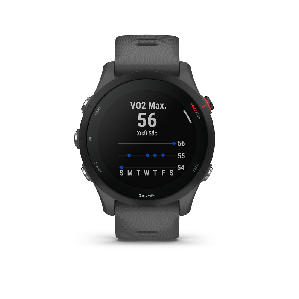 Đồng Hồ Thông Minh Garmin Forerunner 255 Basic GPS (Slate Grey) - Hàng Chính Hãng