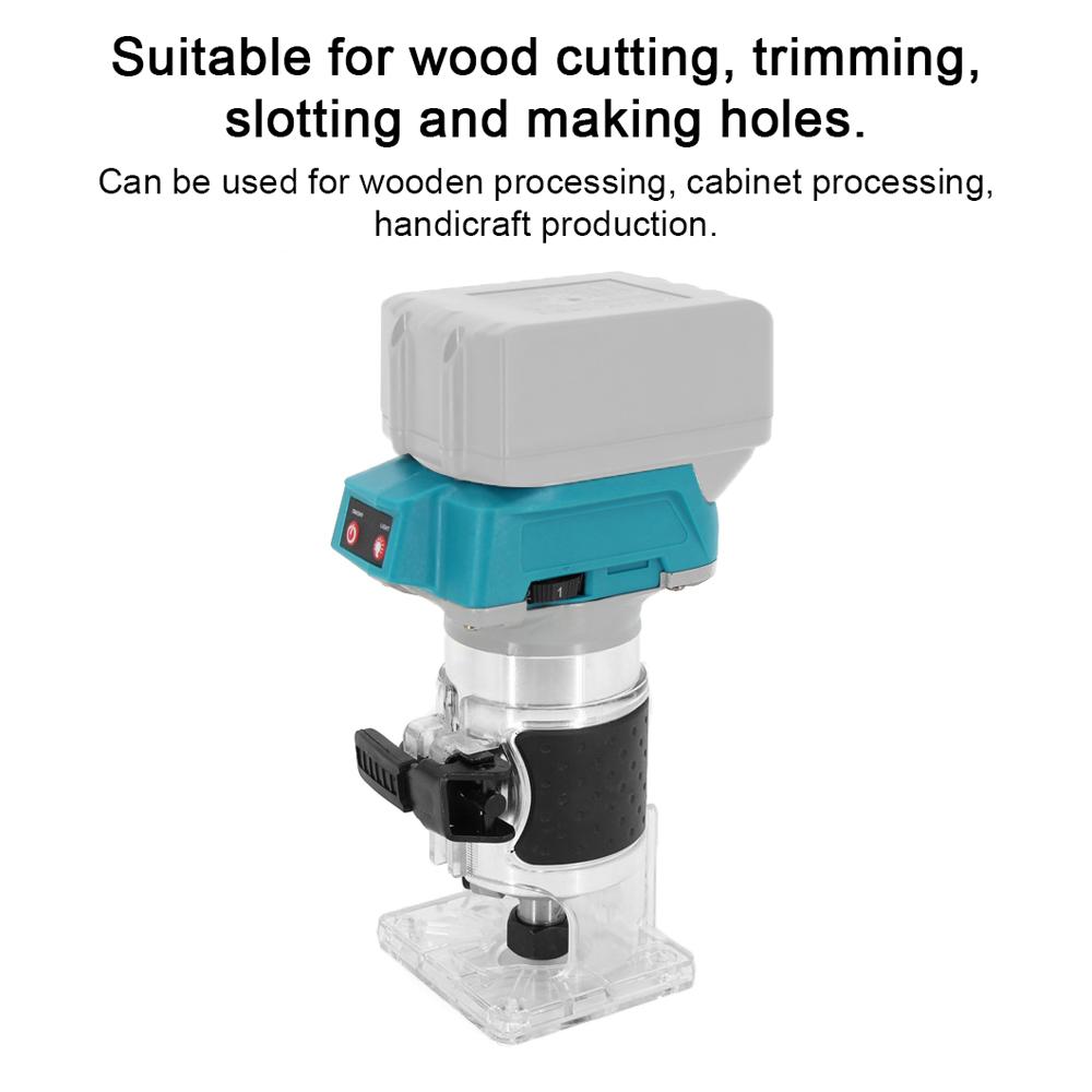 Speed Adjustable Multifunctional Woodworking Electric Trimming Machine Electromechanical Wood Milling Engraving Slotting Machine Brushless Wood Router