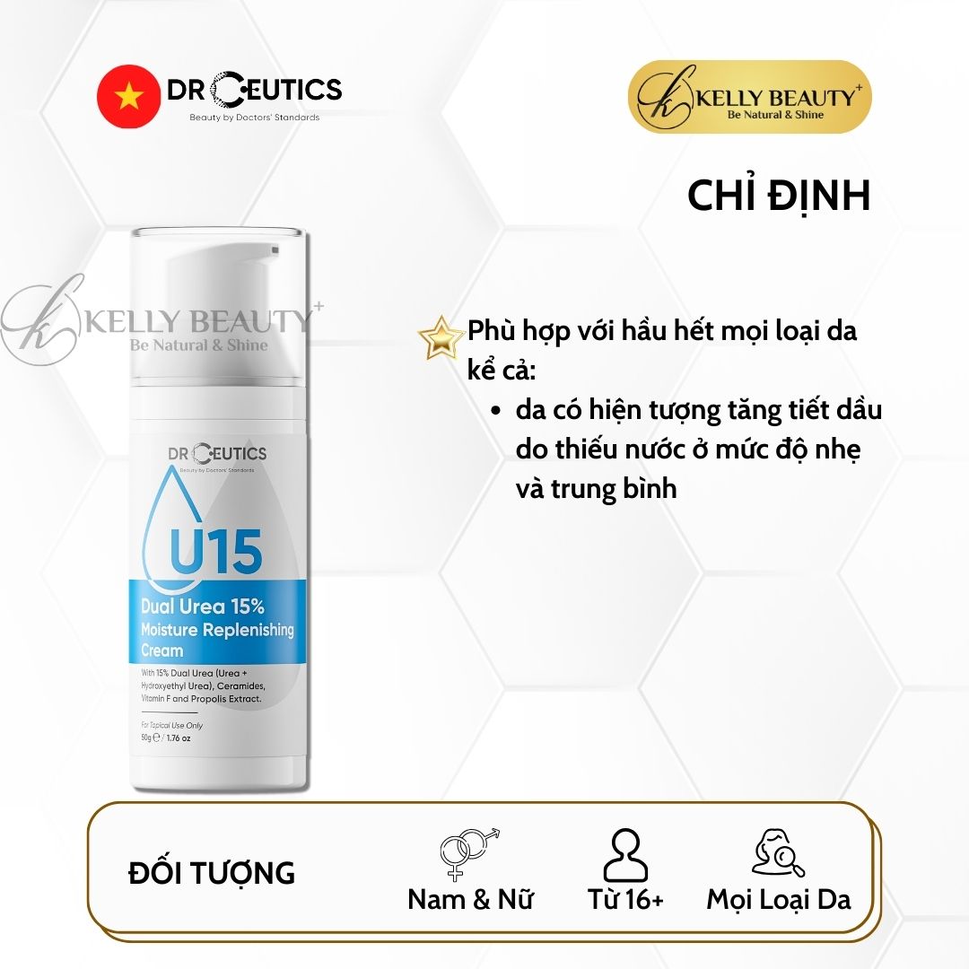 Kem Cấp Ẩm DrCeutics Dual Urea 15% Moisture Replenishing Cream | Kelly Beauty