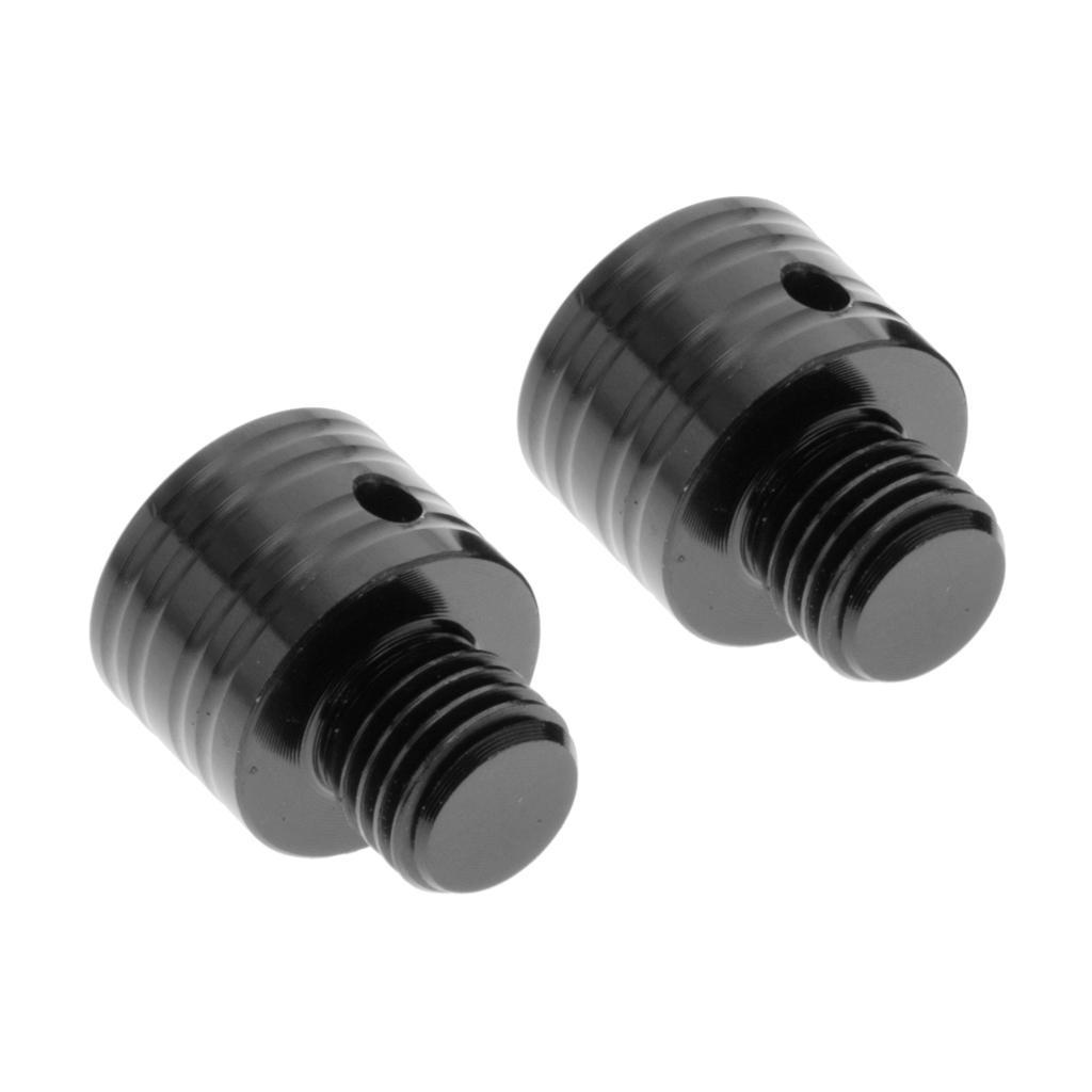 2x Motorcycle ATV Mirror Adapter for 125 150 155 2015-18 Black