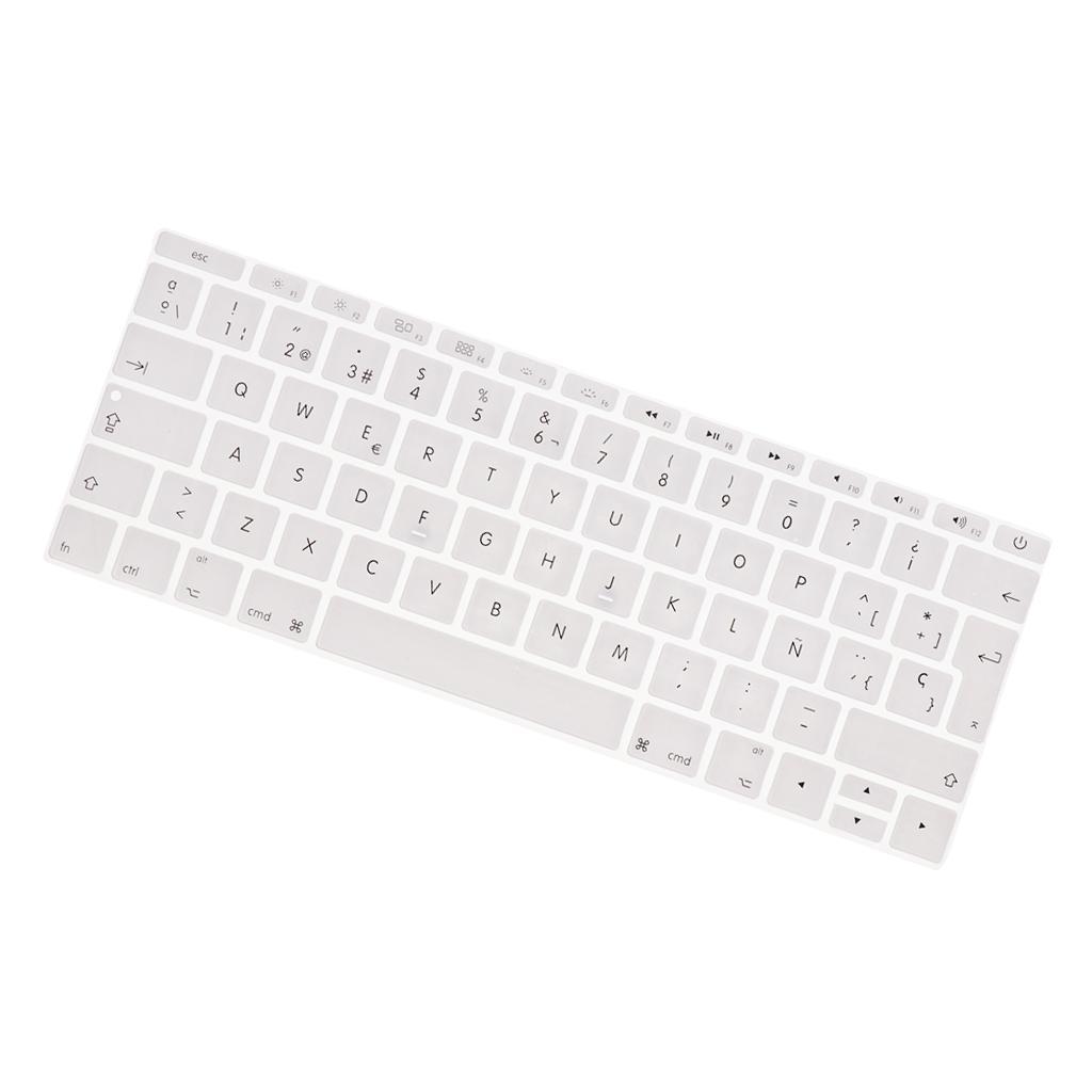 Spanish Phonetic Keyboard Protective Film for 12 inch white