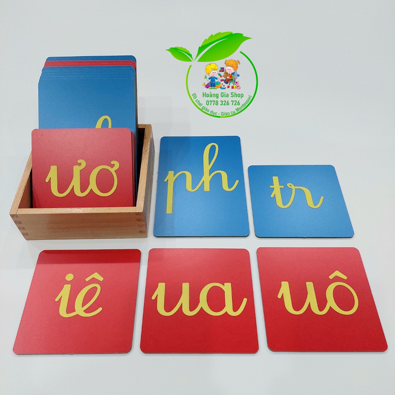 Hộp 18 Chữ ghép nhám Tiếng Việt in thường nét viết