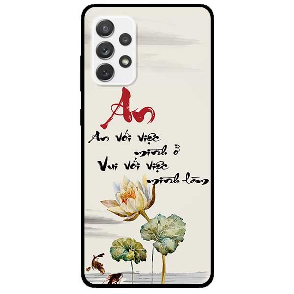 Ốp lưng dành cho Samsung Galaxy A32 - A52 - A72 - mẫu An Sen Trắng
