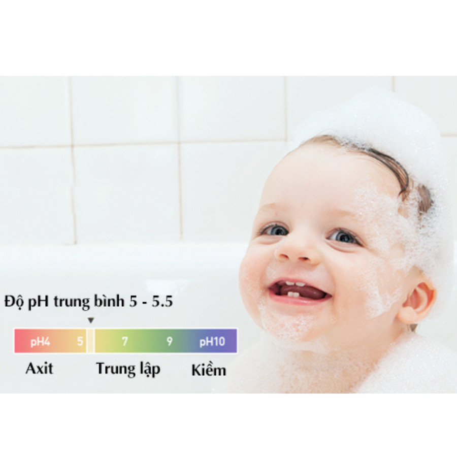 Sữa tắm gội hữu cơ cao cấp an toàn cho bé từ 0 tháng tuổi K-mom 290ml tặng khăn giữ ấm cổ bé
