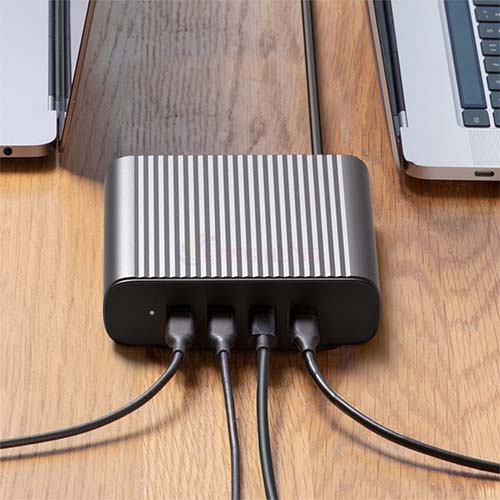 SẠC ĐA CỔNG HYPERJUICE GAN 245W CHARGER 4 USB-C PD/PPS/QC 4.0 GAN245 - Hàng Chính Hãng