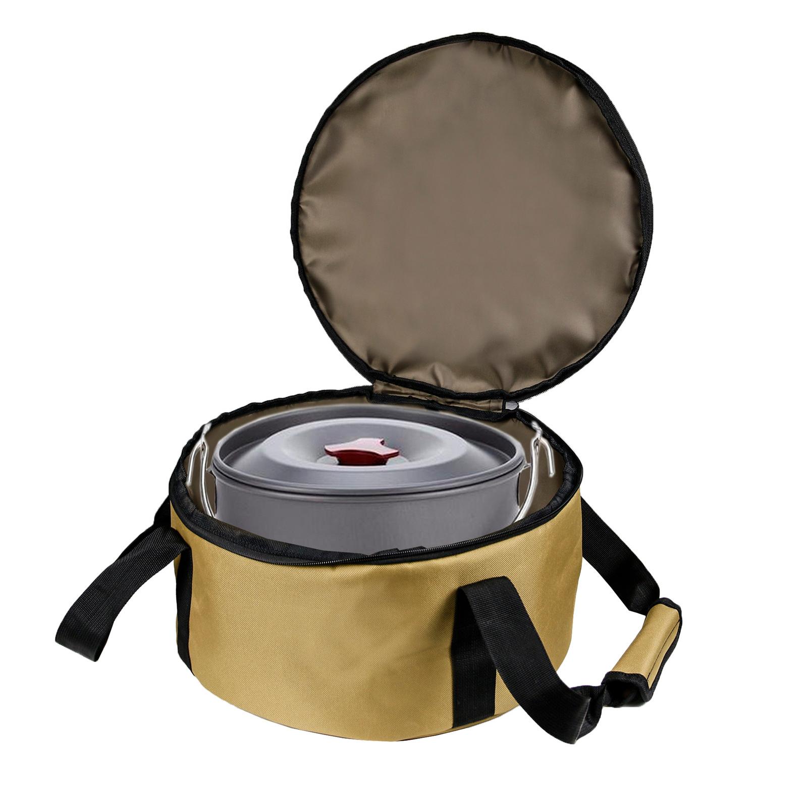 Lò nướng Tote 14 x 7 inch Hà Lan với túi zip để đi cắm trại