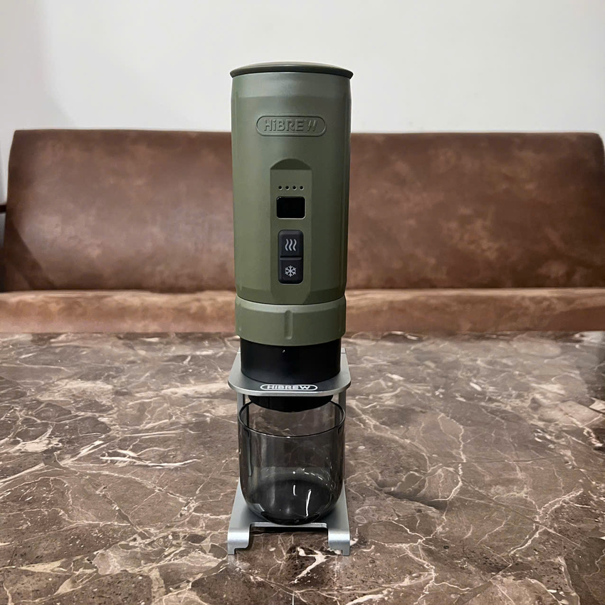Máy pha cà phê cầm tay chuyên nghiệp Espresso 3 trong 1, dùng pin có thể pha cả nóng và lạnh HiBREW H4C - Hàng Chính Hãng