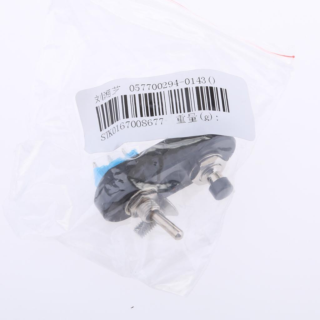 Mini Aluminum Black Motorcycle Handlebar Stop Start Dual Switch Button 12V