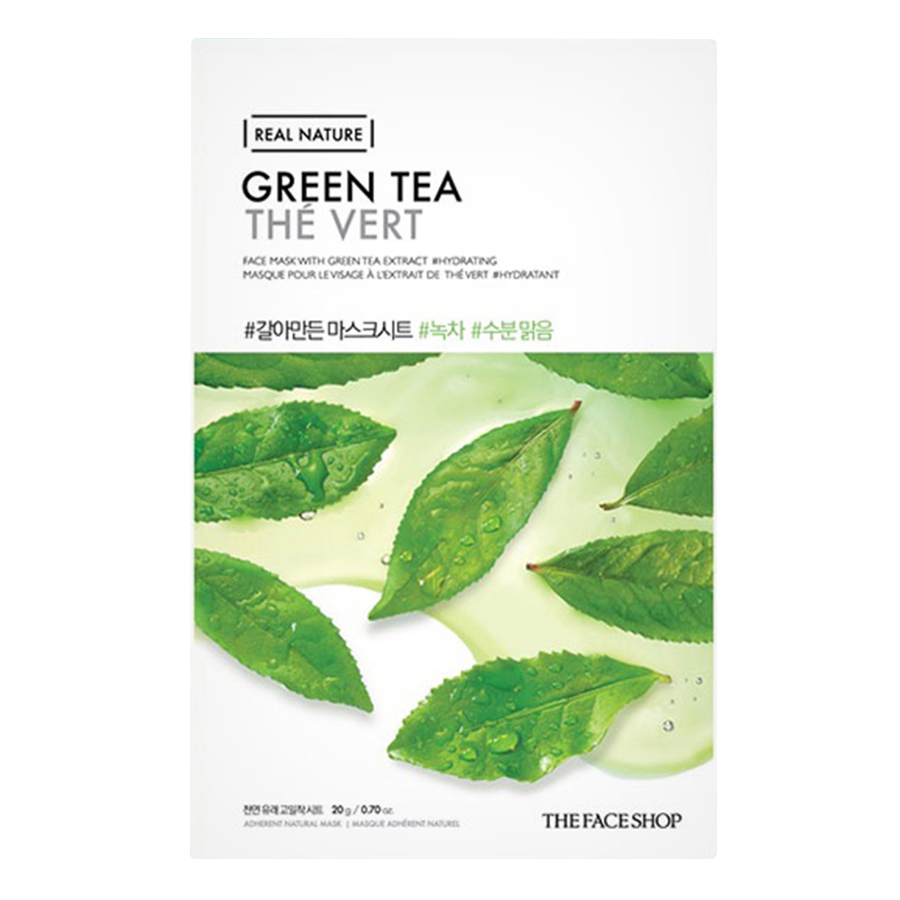 Mặt Nạ Giấy The Face Shop Real Nature Green Tea Face Mask 32500234 (20g)